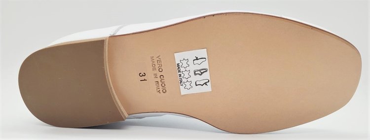 La Nuova California La Nuova California 4251 Boy's Communion Dress Shoe White