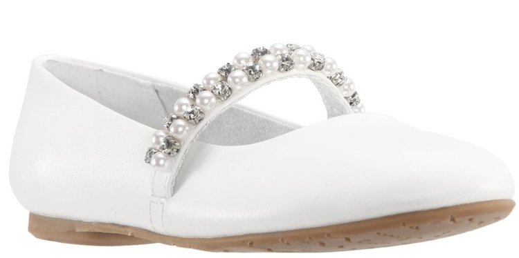 Nina Nina Girl's Nataly White Smooth