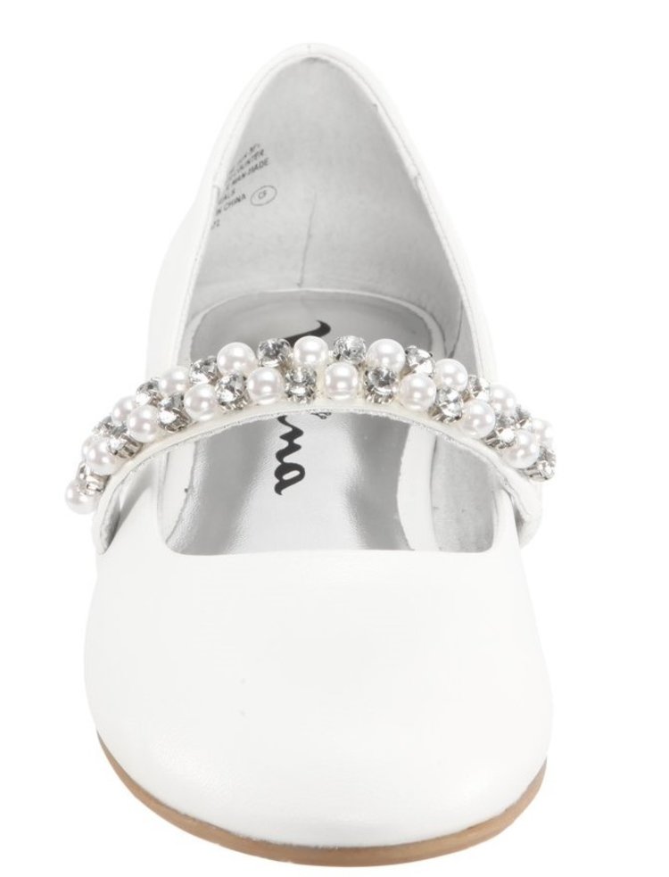 Nina Nina Girl's Nataly White Smooth