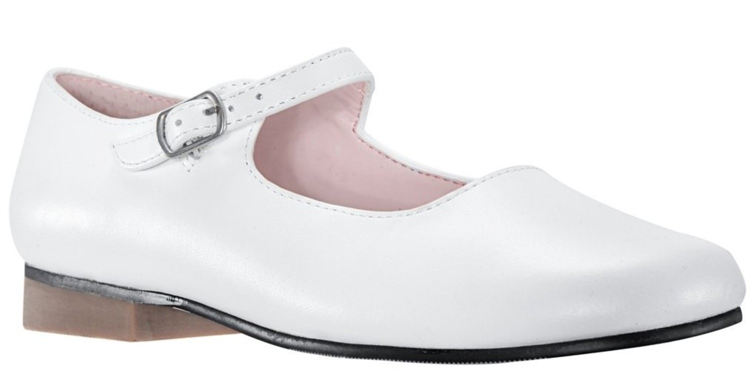 Nina Toddler Girl s Bonnett White Leather Continental Shoes