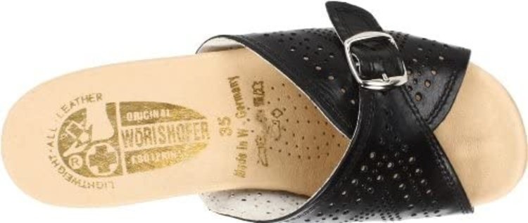 Worishofer Worishofer Women's 251 Black Cork Slide