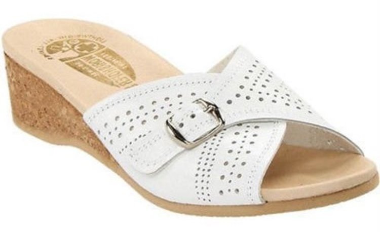 Worishofer Worishofer Women's 251 White Cork Slide