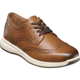 Florsheim Florsheim Boy's  Great Lakes Wingtip Lace Up Oxford Cognac