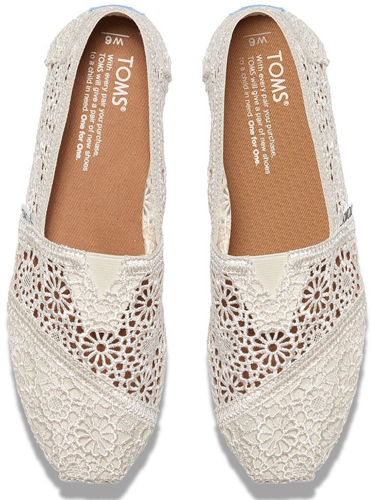 Toms Toms Women's Alpargata Natural Moroccan Crochet