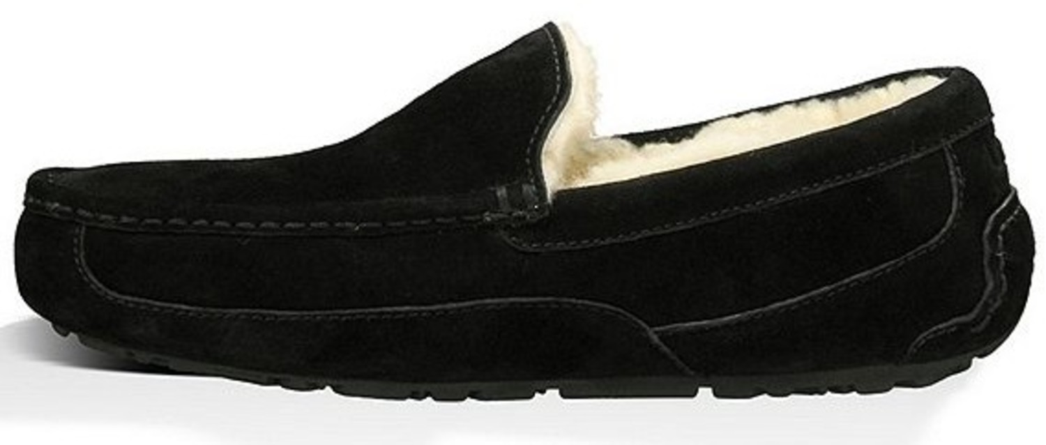 UGG Men's Ascot Black Slipper - Continental Shoes