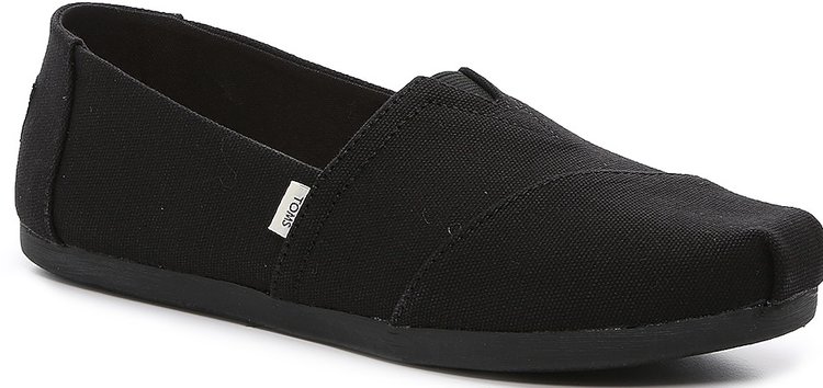 Toms Toms Women's Classic Black on Black Canvas