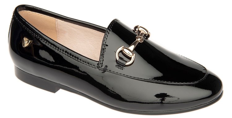 Venettini Venettini Girl's 55-Rian Moccasins Black Patent Leather