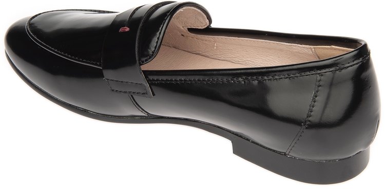 Venettini Venettini Girl's 55-Legend Moccasins Black Oil Leather