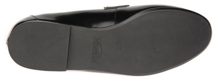 Venettini Venettini Girl's 55-Legend Moccasins Black Oil Leather