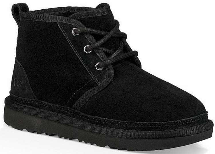 UGG UGG Kids Neumel Black Suede Boot