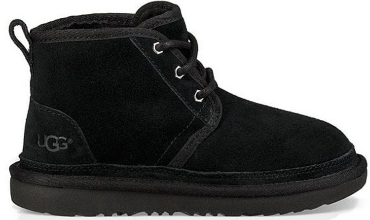 UGG UGG Kids Neumel Black Suede Boot