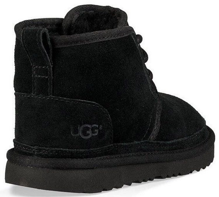 UGG UGG Kids Neumel Black Suede Boot