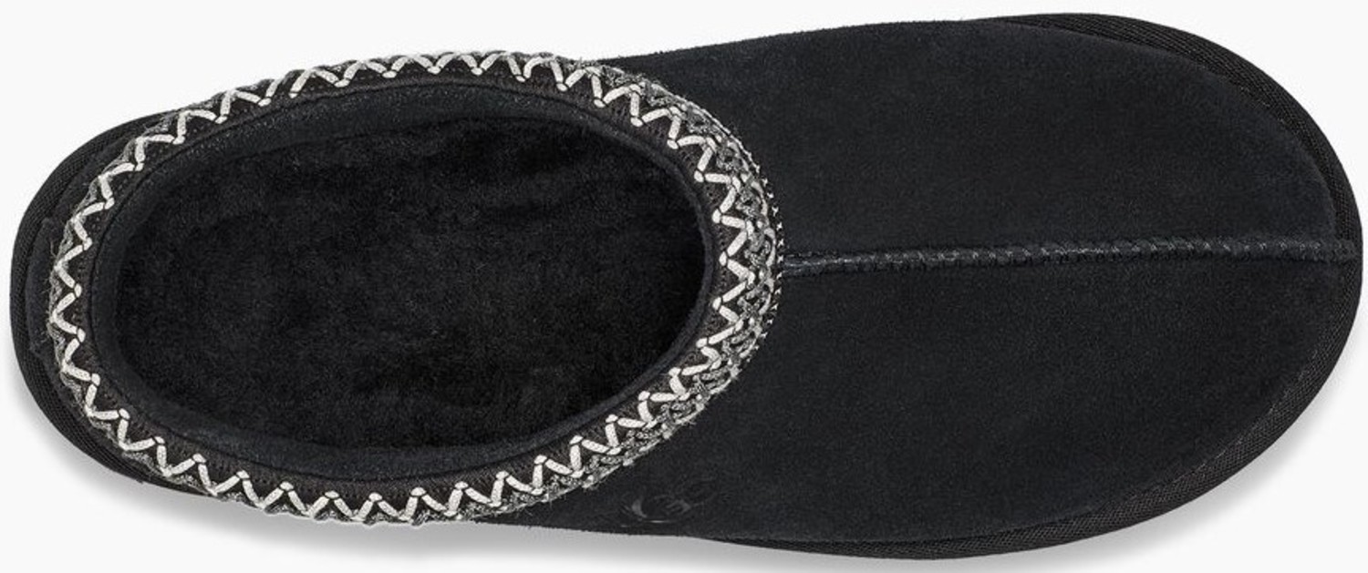 UGG Black Suede Tasmen Slippers with Woven Trim Men Size 7 UGG Men main image 2