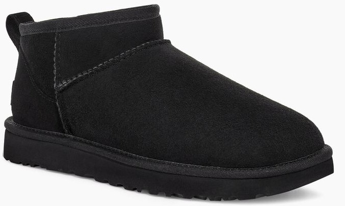 靴 UGG CLSSIC ULTRA MINI BLK UGG Women's Classic Ultra Mini Black Boot - Continental Shoes
