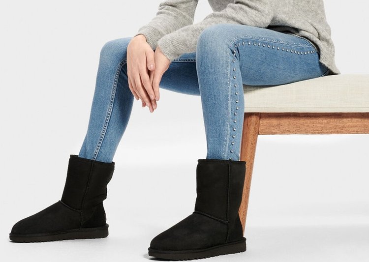 UGG UGG Women's Classic Short II Black Boot