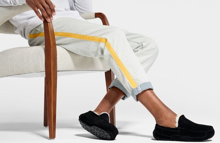 UGG UGG  Men's Ascot Black Slipper