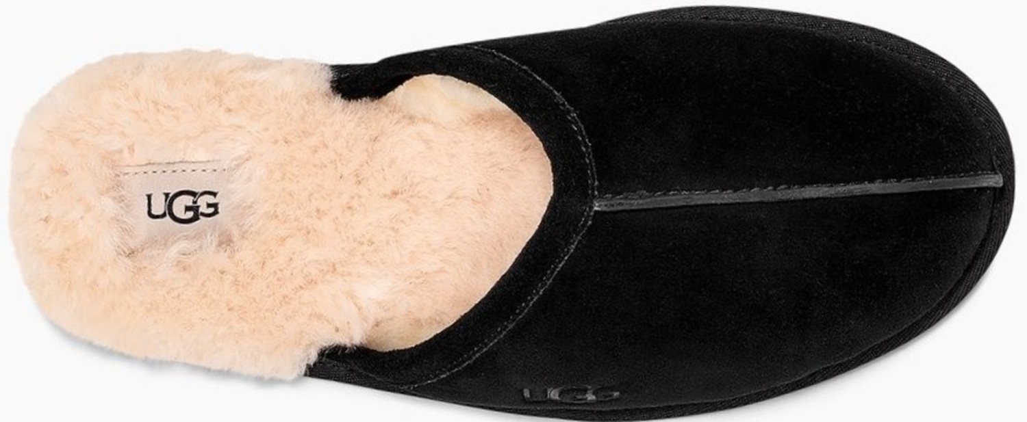UGG Mens Scuff Slipper Black Suede Men main image 3