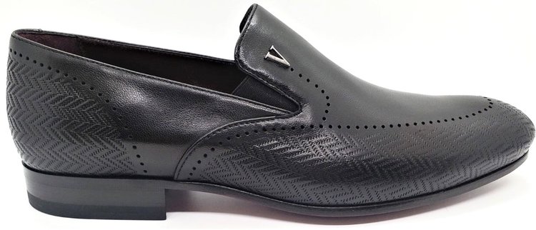 Valentino Valentino Men's 17356 Black Dress Slip-On