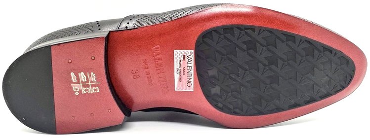 Valentino Valentino Men's 17356 Black Dress Slip-On