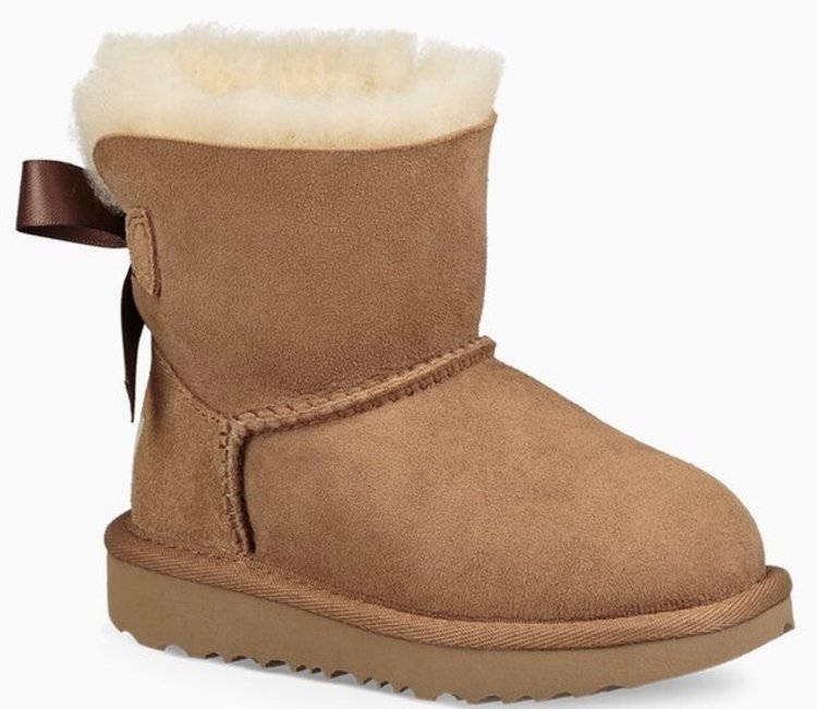 UGG UGG Toddler Girl's Mini Bailey Bow II Chestnut Boot