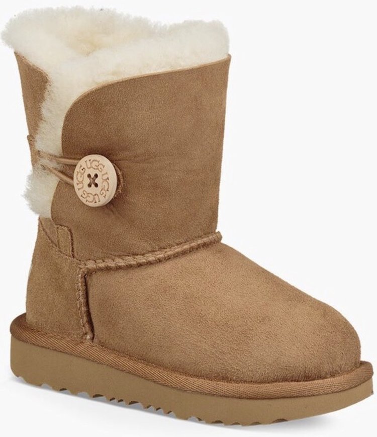 UGG UGG Toddler Girl's Bailey Button II Chestnut
