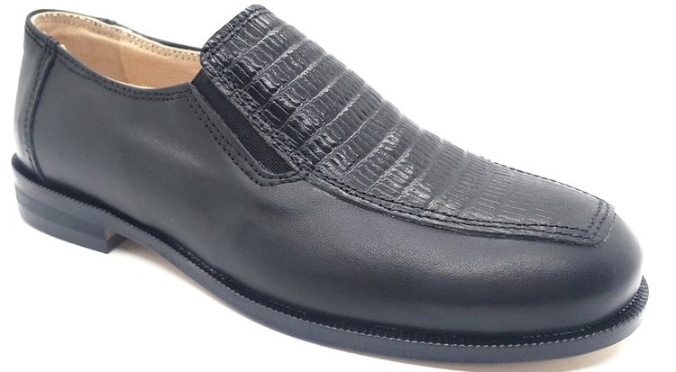 La Nuova California La Nuova California Boy's 4224 Black Slip On