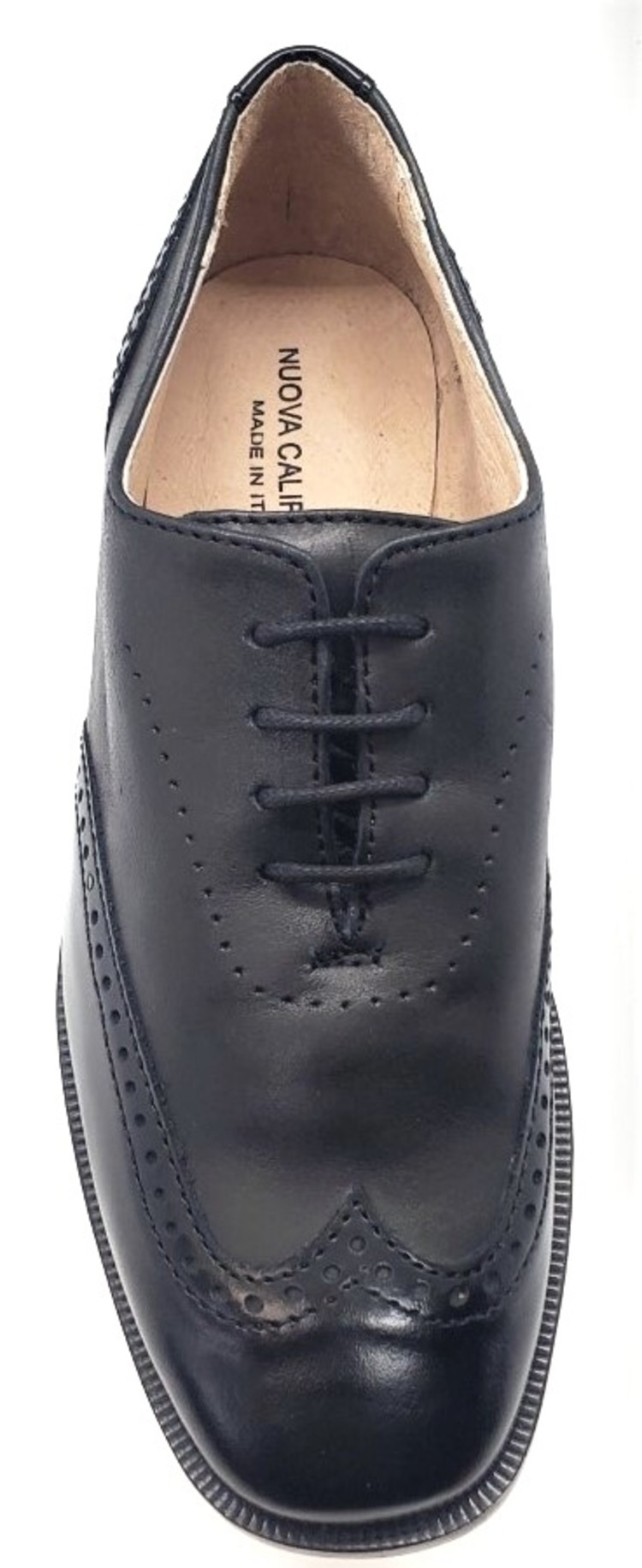 La Nuova California La Nuova California 4240 Boy's Black Wingtip Dress Shoe