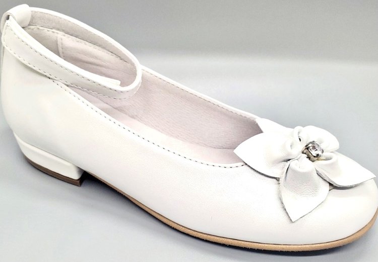 La Nuova California La Nuova California 534M Girl's Communion Dress Shoe White