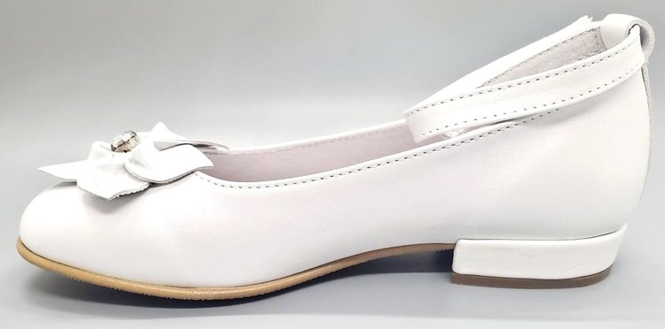 La Nuova California La Nuova California 534M Girl's Communion Dress Shoe White