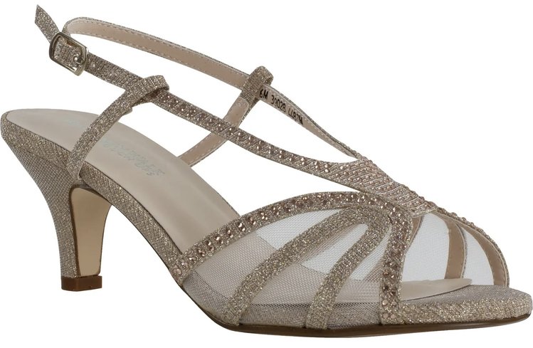 Benjamin Walk Touch Ups Women’s Clara Champagne Strappy Sandal