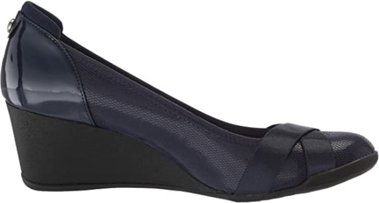 Anne Klein Anne Klein Women's Timeout 2 Navy Wedge Heel