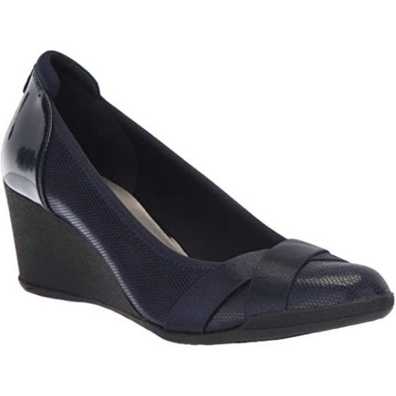 Anne Klein Women s Timeout 2 Black Wedge Heel Continental
