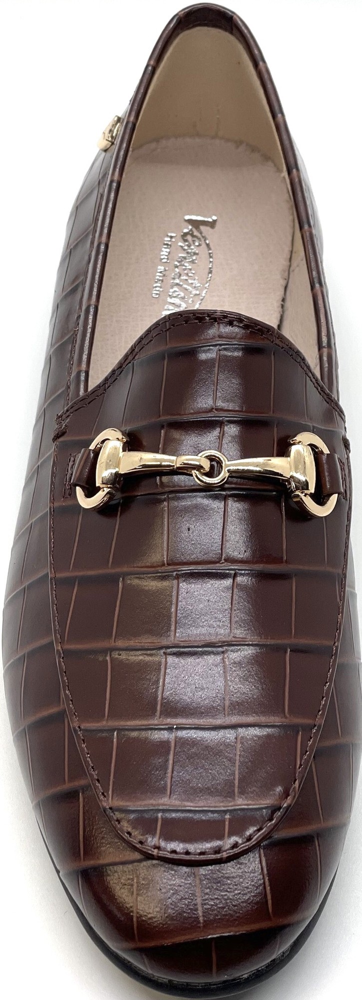 Venettini Venettini Girl's 55-Rian Brown Square Loafer