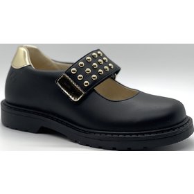 Naturino Naturino Girl's Black Platinum Bertye Shoe