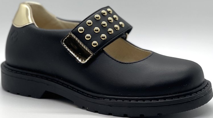 Naturino Naturino Girl's Black Platinum Bertye Shoe