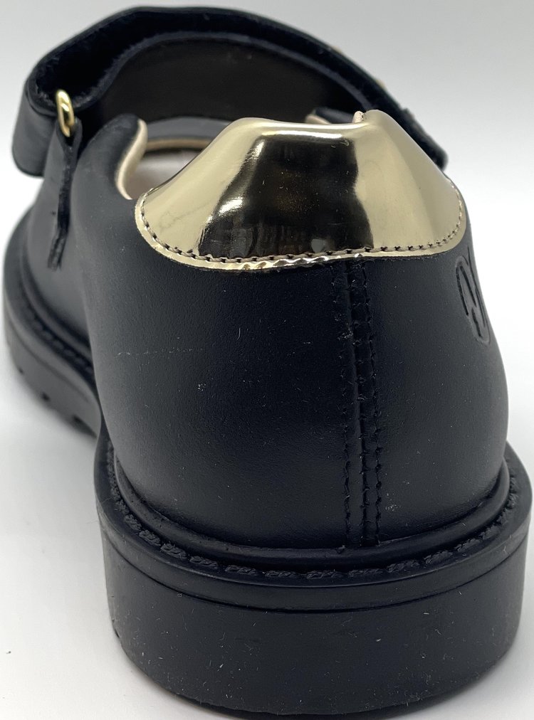 Naturino Naturino Girl's Black Platinum Bertye Shoe