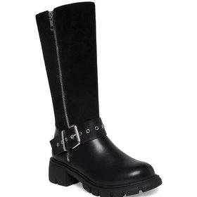 Steve Madden Steve Madden Girl's J-Holly Black Tall Boot