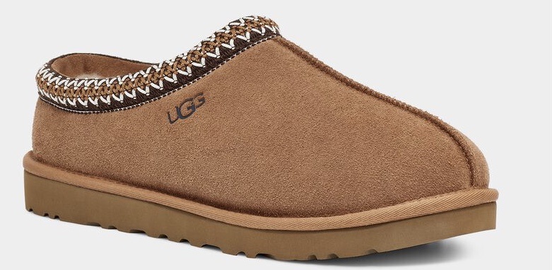 UGG x Telfar Slipper Men\'s Size 9 Chestnut Logo Suede Sheepskin Lined Slip On Mens UGG® Classic Slip-On Slipper - Chestnut | Journeys main image 3