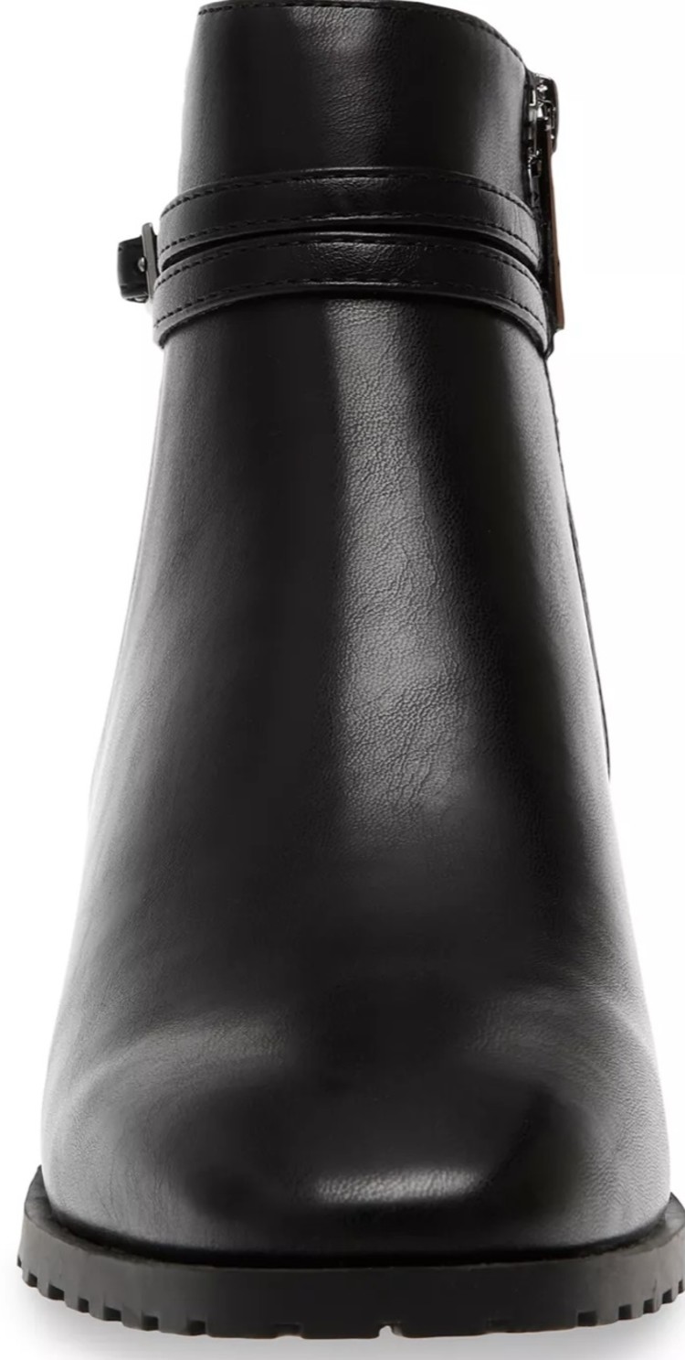 Anne Klein Anne Klein Women's Cassie Black Leather Bootie