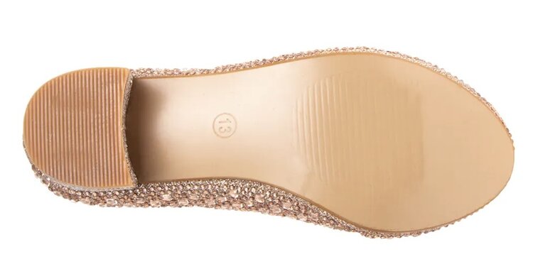 Badgley Mischka Badgley Mischka Girl’s Glitter Pump Rose Gold