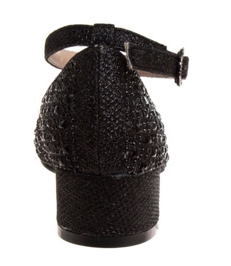 Badgley Mischka Badgley Mischka Girl’s Glitter Pump Black