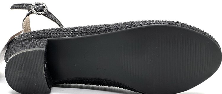 Badgley Mischka Badgley Mischka Girl’s Glitter Pump Black