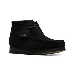 Clarks Clarks Men Wallabee Boot Black Suede