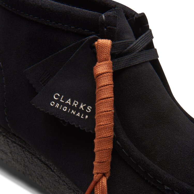 Clarks Clarks Men Wallabee Boot Black Suede