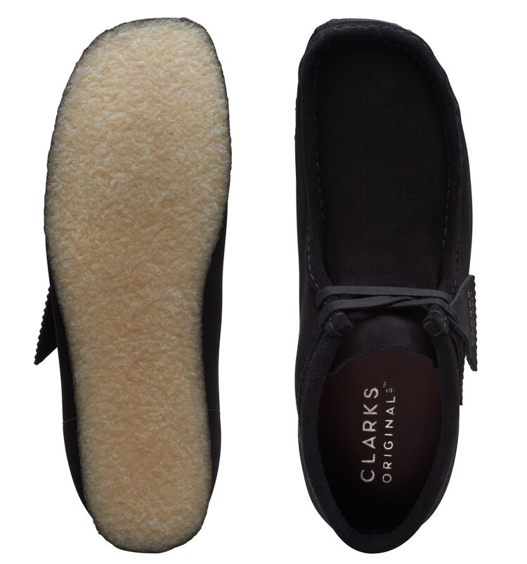 Clarks Clarks Men Wallabee Boot Black Suede