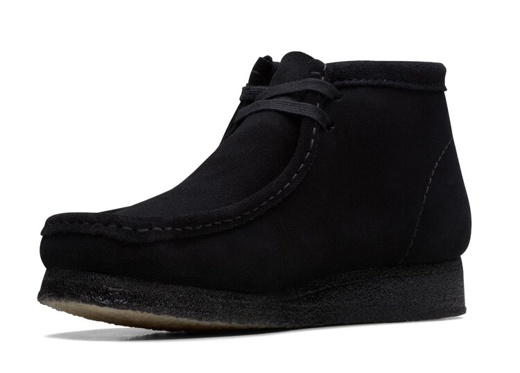 Clarks Clarks Men Wallabee Boot Black Suede