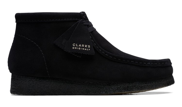 Clarks Clarks Men Wallabee Boot Black Suede
