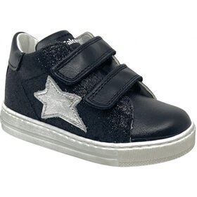 Falcotto Falcotto Toddler Girl's Black Glitter Sasha Sneaker