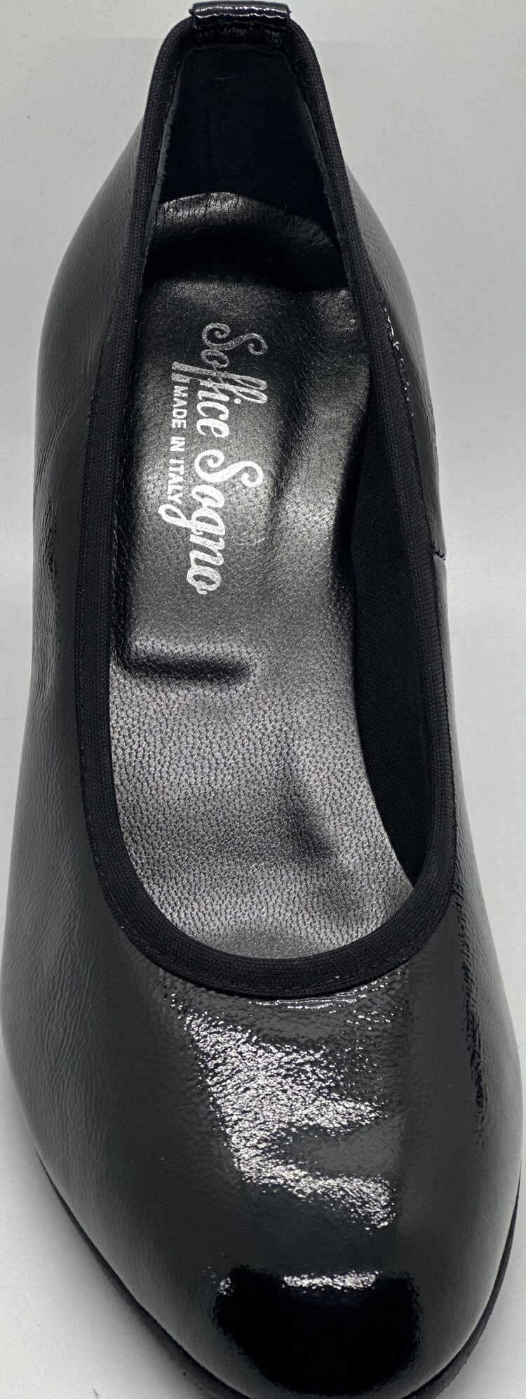 Soffice Sogno Soffice Sogno 23161 Black Patent Leather Pump