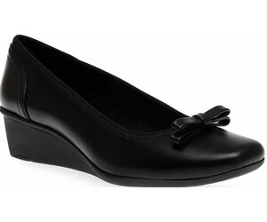 black dress wedge Black espadrille wedges
